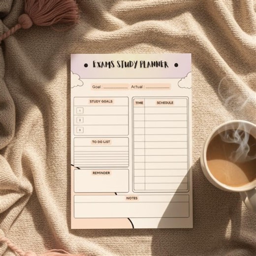 Exam Study Planner | Revision Schedule, Goodnotes iPad Template (digital Download) - Etsy