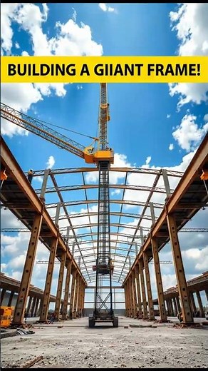 Steel Structure Erection in Progress