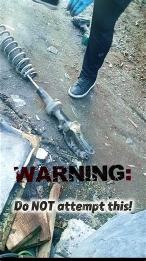 Touareg spring replacement 💀 DO NOT TRY! #mechanic #fail #touareg