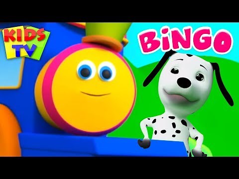 Bingo Song with Lyrics Nursery Rhymes | Bob The Train | Cartoon Videos - Kids TV