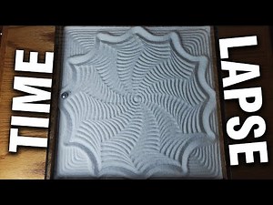Soothing Kinetic Sand Art Table Time Lapse