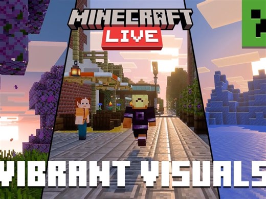 官方自带光影！生动视觉 包括Java与基岩版！【Minecraft Live 25年3月】