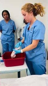 Prometric CNA skill partial bed bath #fypage #nurse #nursing#shorts