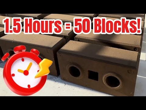 We Made 50 Compressed Earth Blocks in Just 1.5 Hours!