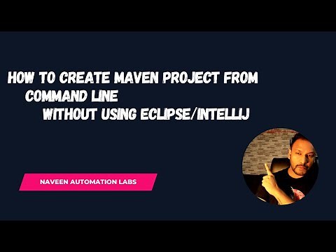 How to create Maven Project from Command Line without using Eclipse/IntelliJ.