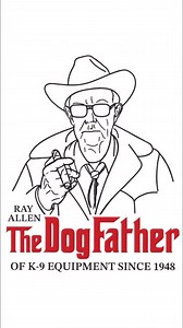 1.8K views · 20 reactions | NEW T-SHIRT. THE DOG FATHER HIMSELF: RAY ALLEN Hey guys I’m Matt Wilson with Ray Allen Manufacturing. A lot of you like to call me Ray, but Ray is a man I could never imitate nor do I want to. Ray Allen was the man that started all this in 1948. A true “DOG FATHER” of all K9 equipment. There are many “after” but few before. get this commemorative 75th anniversary shirt now #rayallenk9 | Ray Allen Manufacturing | Facebook