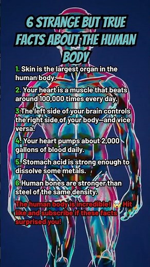 6 Strange but True Facts About the Human Body
