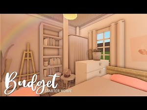 BLOXBURG: *no gamepass* Budget Starter House 8k l tour + speedbuild ♡
