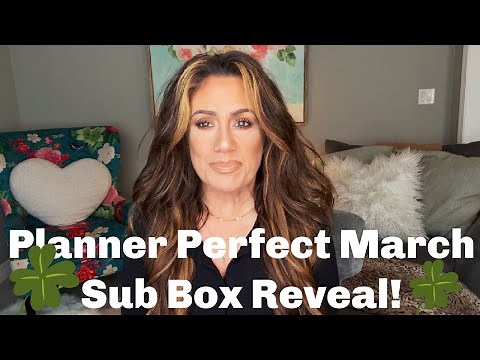 Sneak Peek at the Planner Perfect Sub box for March! #subscriptionbox