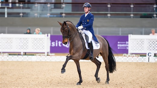 Carl Hester and Fame kick off their season with Doha double