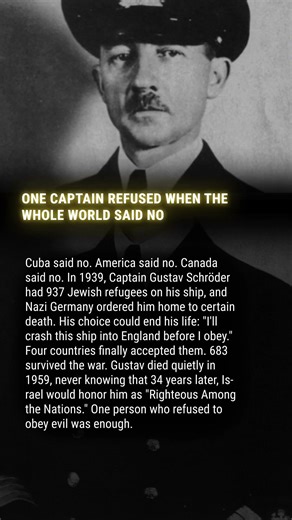 ONE CAPTAIN REFUSED WHEN THE WHOLE WORLD SAID NO