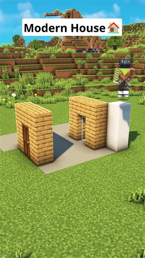 Minecraft Easy Modern House🏠 #shorts