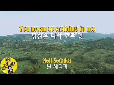 You mean everything to me - Neil Sedaka(당신은 나의 모든 것 - 닐 세다카)(1960) lyrics가사 해석 자막