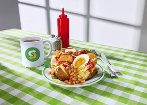 We tried Subway's new jacket potato full English. It did not go well