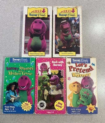 Lot 5 Barney & Friends VHS Tapes Time Life Video Vintage Sing Along PBS Kids | eBay
