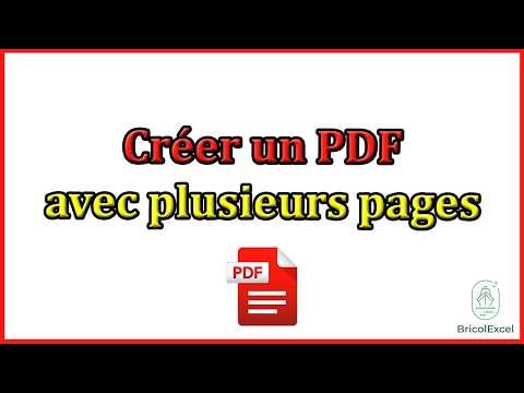 Comment creer un pdf avec plusieurs pages