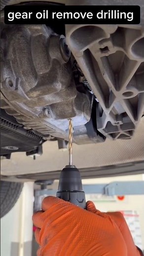 gear oil remove drilling #gear #oil #youtube #shorts
