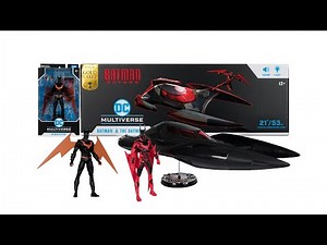 McFarlane DC Gold Label Batman Beyond Batmobile & Neo Gothic Batman Beyond Unboxing and Review