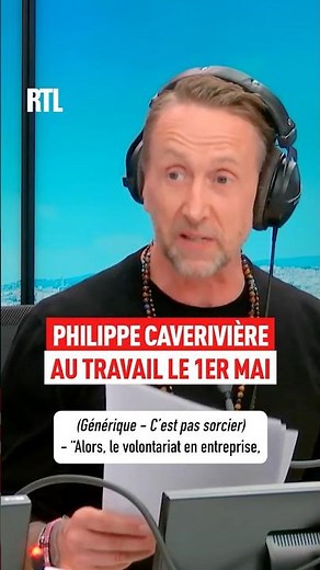 Philippe Caverivière at work on May 1st 🤣