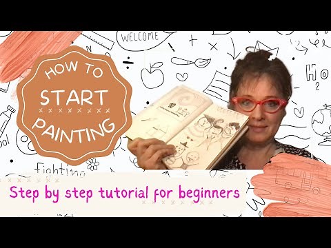 Malen für Anfänger / erste Schritte mit Schablone zeichnen