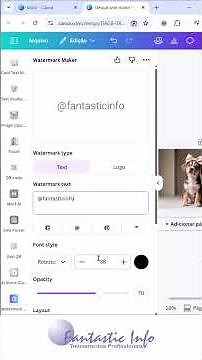 How to Create a Watermark in Canva