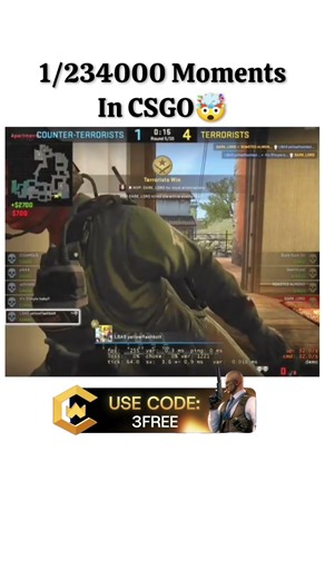 1/234000 Mement in CSGO 🤯 Perfect CS2 moment 🎯🔥Follow for daily highlights 🚀#CS2 #CSGO #Gaming #FPS