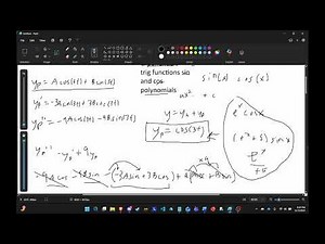 MAT 2150 | Method of Undetermined Coefficients vs Variation of Parameters