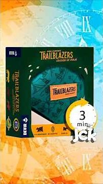 How to Play Trailblazers in 3 Minutes With English dubbing [Board Game / JcK / Devir] #BoardGames