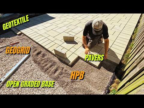 Laying a Permeable Paver Patio Using Open Graded Base