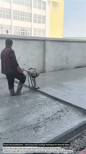 Power Screed Machine – Fast Concrete Leveling Technique for Smooth Slabs.