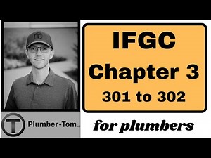 International Fuel Gas Code Chapter 3 Sections 301 and 302