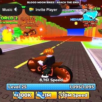 CAN I ESCAPE THE TSUNAMI ON BIKE IN ROBLOX#shortvideo#foryou.