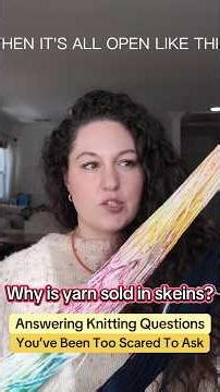 If you can’t knit from skeins, why do we use them at all? Balls are so much easier! #knitting #knit