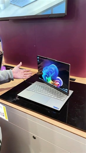 World's First Auto-Twist Laptop | Lenovo ThinkBook #shorts