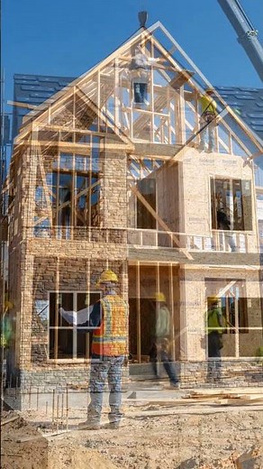 The Step-by-Step House Framing Process #woodworking #construction