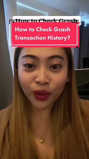 How to check gcash transaction history trend?