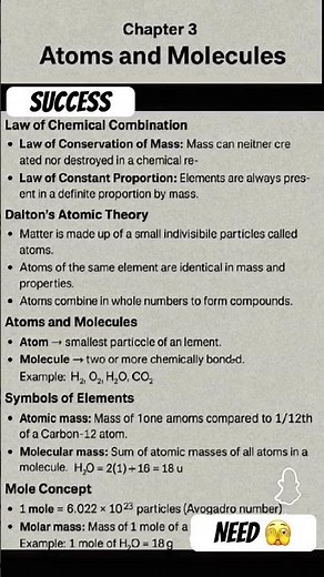 Atoms ⚛️ and molecules #motivation #dothingsyoudontwanttodo