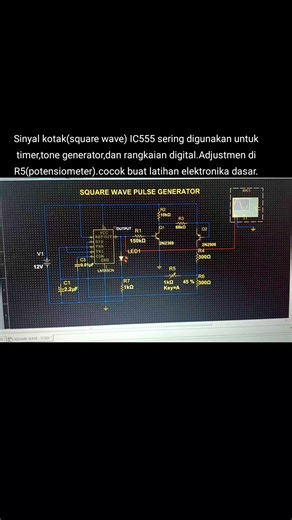 Generator Sinyal Kotak IC 555 untuk Pemula Elektronika