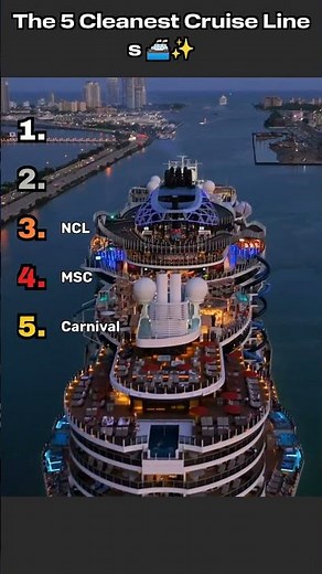 WORST to BEST: Cleanest Cruise Lines in 2025 🧼