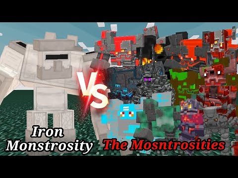 Iron Monstrosity VS The Monstrosities | Minecraft Mob Battle |