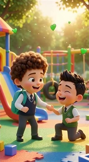 Friendship vs Fighting | Emotional Short Animation #shortsviral #cartoon #kidslearning