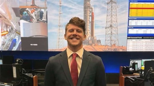 Central Texan working Mission Control for Artemis II