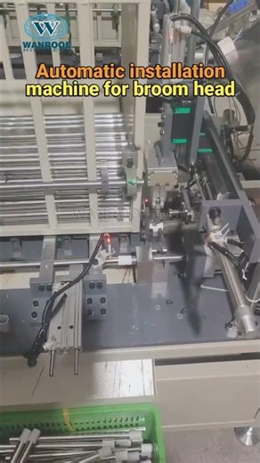 Automatic broom handle end cap assembly machine丨Empowering Efficient Production#shortsvideo