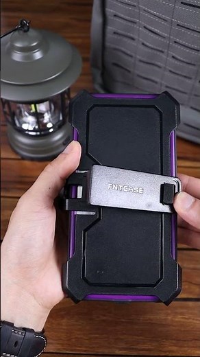 Installing FNT iPhone 15 Pro Max Stand case with Belt Clip Holster for ultimate stability #fntcase