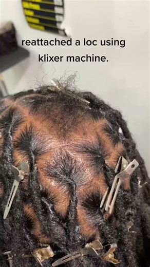 Reattaching Dreadlocks with Klixer Machine | Loc Machine Demonstration
