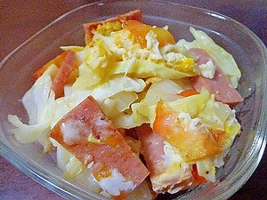 スパムとキャベツの卵閉じ炒め レシピ・作り方 | クラシル