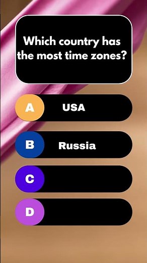 Geography Trivia: Can You Guess the Country with 12 Time Zones? 🤔