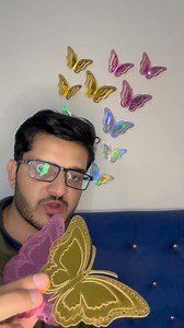 3D Butterflies for Home Decor Lovers! 🦋 Add a magical, eye-catching touch to your walls with our premium 3D Butterfly Décor! Perfect for bedrooms, mirrors, living rooms & events 🏠💫 | Ashiana Decor