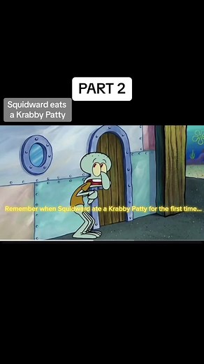 You like that Krabby Patty, dont you Squidward #spongebobsquarepants #spongebob #nickelodeon #squidward #krabbypatty #eating #food #throwback #foryou #foryoupage #2000s
