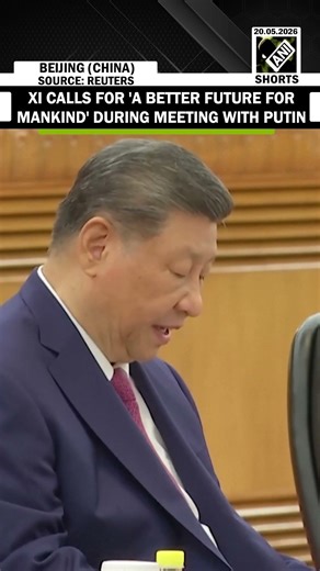 Chinese President Xi calls for 'a better future for mankind' during meeting with Russian Prez Putin